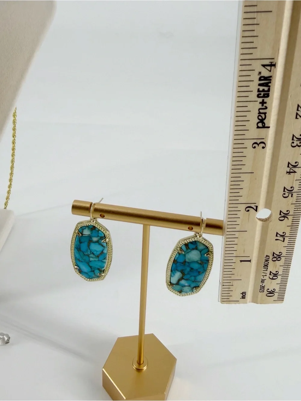 Limited Edition Kendra Scott Veined Turquoise Necklace & Earrings